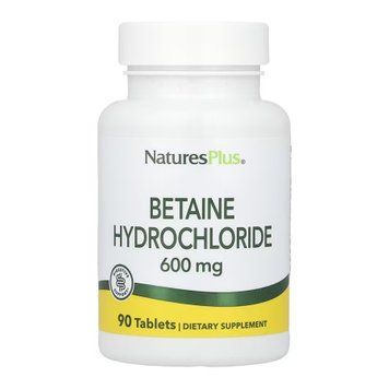 Betaine Hydrochloride 600mg - 90 tabs 2023-10-6846 фото
