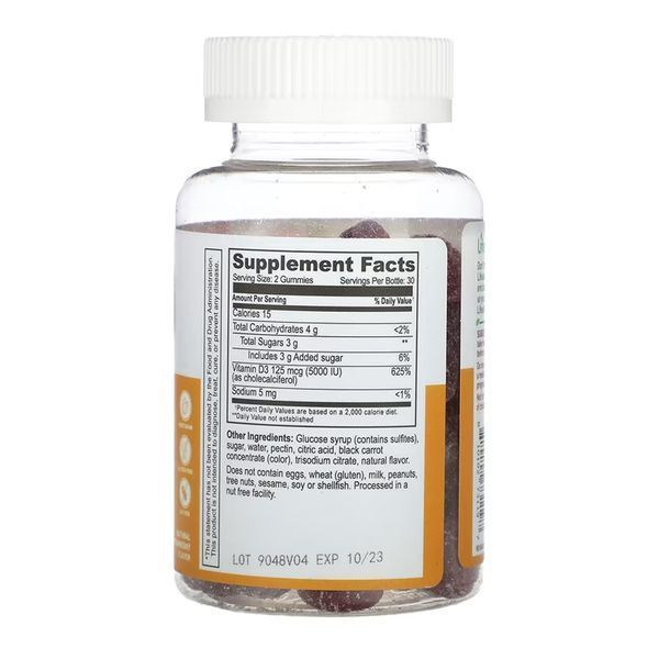 Vitamin D 5,000 IU Adult - 60 gummies (До 08.26) 2023-10-7689 фото
