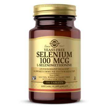 Selenium Yeast-Free 100mcg - 100 tabs 100-11-5311185-20 фото