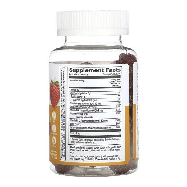 B Complex + Vitamin C Kids - 60 gummies 2023-10-7264 фото